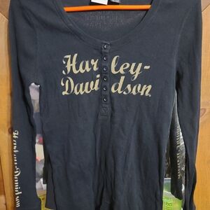 Harley-Davidson Black Long Sleeve Shirt